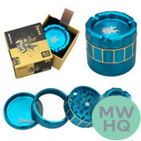 Shredder Large Grinder With Ashtray Top - Style 47 - 63mm - 4 Part