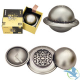 Shredder Double Extra Large Grinder UFO Shape - Style 51 - 85mm - 4 Part - Gunmetal
