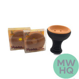 Pharaohs Hydra Silicone Bowl With 3 Replaceable Clay Inserts - Pack of 3