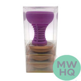 Pharaohs Hydra Silicone Bowl With 3 Replaceable Clay Inserts - Pack of 3