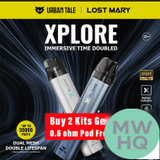 URBAN TALE x LOST MARY Xplore 1000mAh Pod System Starter Kit With 2 x 2ML Refillable Top Fill Pod