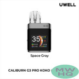 Uwell CALIBURN G3 PRO KOKO 1250mAh Pod System Starter Kit With Refillable 3ML & 2.5ML CALIBURN G3 Cartridge Pod