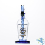 Dragon Platinum Water Pipe Cup Bubbler - 280 Grams - 7.9 Inches - Assorted Colors [WPE-035]
