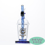 Dragon Platinum Water Pipe Cup Bubbler - 280 Grams - 7.9 Inches - Assorted Colors [WPE-035]