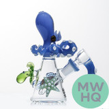 Dragon Platinum Water Pipe Octopus Bubbler Bong - 220 Grams - 5.9 Inches - Assorted Colors [WPE-040]