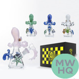 Dragon Platinum Water Pipe Octopus Bubbler Bong - 220 Grams - 5.9 Inches - Assorted Colors [WPE-040]