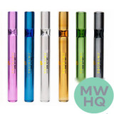Tsunami Premium Glass One Hitter Chillum Hand Pipe - Assorted Colors - Display of 30
