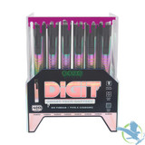 Ooze Digit Smart Tech Battery 400mAh 510 Vape Pen With Twist Dial & Digital Screen - Display of 24 -Rainbow