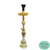Khalil Maamoon Turkey 2 30 Inch Single Hose Hookah - Assorted Colors [KM 6137]