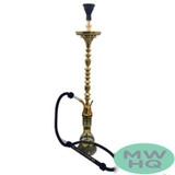 Khalil Maamoon Lebnani 3 Door 31.5 Inch Single Hose Hookah - Assorted Colors [KM 6135]