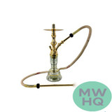 Khalil Maamoon 150 Year Anniversary Asood Alard 34 Inch Single Hose Hookah With Carrying Bag - Assorted Colors [KM 4407]