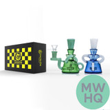 Dragon Platinum Mini Banger Hanger Water Pipe Recycler With Circ Perc - 200 Grams - 5.9 Inches - Assorted Colors [WPE-037]