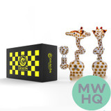 Dragon Platinum Water Pipe Giraffe Shape Bong - 170 Grams - 7.3 Inches - Assorted Colors [WPE-042]