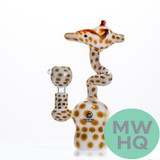 Dragon Platinum Water Pipe Giraffe Shape Bong - 170 Grams - 7.3 Inches - Assorted Colors [WPE-042]