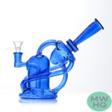 Dragon Platinum Water Pipe Recycler With Circ Perc - 430 Grams - 8.3 Inches - Assorted Colors [WPE-043]