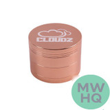 Cloudz Smoke Grinderz Platinum Edition Grinder - 55mm - 4 Parts - Assorted Colors - Display of 6