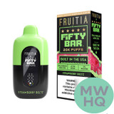 Fruitia x Fifty Bar 18ML 20K Puffs Disposable Device With Always Active Boost & Adjustable Airflow - Display of 5 - TEXAS COMPLIANT