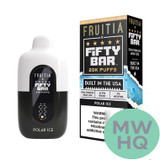 Fruitia x Fifty Bar 18ML 20K Puffs Disposable Device With Always Active Boost & Adjustable Airflow - Display of 5 - TEXAS COMPLIANT