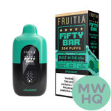 Fruitia x Fifty Bar 18ML 20K Puffs Disposable Device With Always Active Boost & Adjustable Airflow - Display of 5 - TEXAS COMPLIANT