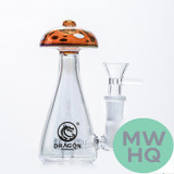 Dragon Platinum Trippy Mushroom Water Pipe Bong Style - 160 Grams - 5.2 Inches - Assorted Colors [WPE-061]