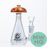 Dragon Platinum Trippy Mushroom Water Pipe Bong Style - 160 Grams - 5.2 Inches - Assorted Colors [WPE-061]