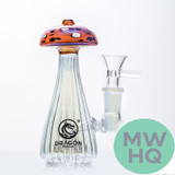 Dragon Platinum Trippy Shroom Water Pipe Bong Style - 150 Grams - 5.2 Inches - Assorted Colors [WPE-050]