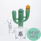 Dragon Platinum Water Pipe Cactus Shape With Circ Perc - 220 Grams - 6.7 Inches - Assorted Colors [WPD-008]