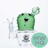 Dragon Platinum Water Pipe Mini Cactus Shape With Circ Perc - 220 Grams - 3.5 Inches - Assorted Colors [WPE-053]