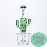 Dragon Platinum Water Pipe Happy Cactus With Circ Perc - 200 Grams - 8 Inches - Assorted Colors [WPE-052]