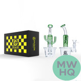 Dragon Platinum Water Pipe Happy Cactus With Circ Perc - 200 Grams - 8 Inches - Assorted Colors [WPE-052]