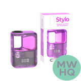 CCELL Stylo 500mAh Precision-Controlled 510 Cartridge Device Battery With Digital Screen - Assorted Colors - Display of 10