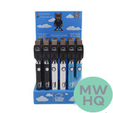 Cloudz Smoke 900mAh Twist 510 Thread Device Pen Battery With USB Charger - Assorted Colors - Display of 24