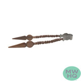 Hookah Rustic Style Tong With Leather Pouch [T2001]