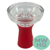 Zebra Smoke Glass Funnel Hookah Bowl - Assorted Colors