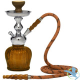 MYA Econo QT 14 Inch Single Hose With Cage Hookah - Amber