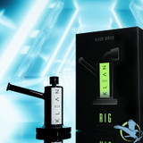 KLEAN Rig Glass Water Pipe With Downstem - 370 Grams - 6 Inches - Rig (Black Series)