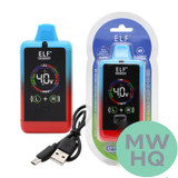 ELF Hardware Canndual Pro 650mAh VV Dual 510 Cartridge Concealer Device Battery With HD Screen & USB-C Cable - Assorted Colors - Display of 10