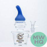 Dragon Platinum Ice Cream Cup Water Pipe With Circ Perc - 230 Grams - 6.7 Inches - Assorted Colors [WPE-047]