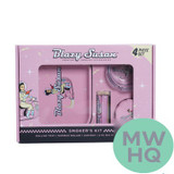 Blazy Susan Smoker’s Kit With Rolling Tray, Bamboo Roller, Ashtray & 2-PC Bio Plastic Grinder