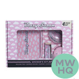 Blazy Susan Smoker’s Kit With Rolling Tray, Bamboo Roller, Ashtray & 2-PC Bio Plastic Grinder