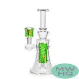 Tsunami Premium Swirl Edition Freezable Glycerine Water Pipe With Circ Perc - 360 Grams - 9 Inches