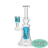 Tsunami Premium Swirl Edition Freezable Glycerine Water Pipe With Circ Perc - 360 Grams - 9 Inches