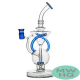 BoroTech Glass Water Pipe Recycler Dab Rig With Circ Perc - 450 Grams - 11 Inches Designed By Calibear [BTG040]