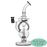 BoroTech Glass Water Pipe Recycler Dab Rig With Circ Perc - 450 Grams - 11 Inches Designed By Calibear [BTG040]