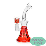 Tsunami Premium Curved Neck Edition Freezable Glycerine Water Pipe With Inline Perc - 440 Grams - 9 Inches