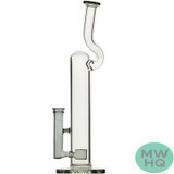 Calibear Natty Tube Glass Bong Water Pipe With Thick Base - 730 Grams - 16 Inches [GB351]