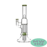 BoroTech Pillar Glass Bong Water Pipe Beaker Base With Tree Perc Designed By Calibear - 500 Grams - 12 Inches [GB239]