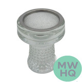 Hookah Clear Glass Bowl With Mesh Screen [PH2004]