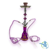 Zebra Smoke Alpha Team 22 Inch Quadruple Hose Hookah - Assorted Colors