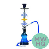 Zebra Smoke Stacy 22 Inch Double Hose Hookah - Assorted Colors